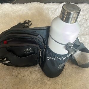 Fanny Pack With Water Bottle Holder, Casual Waist Bag For Sports & Outdoor